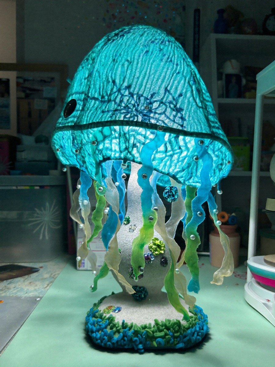 Dream Jellyfish -- AI Digital Sculpture